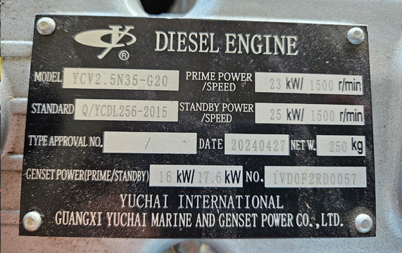 Genset Shiny YUCHAI model